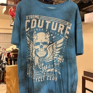 Xtreme Couture Men's Blue Graphic Tee